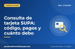 Consulta de tarjeta SUPA: código, pagos y cuánto debo