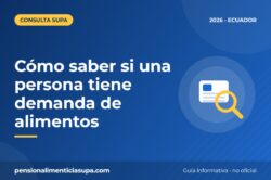 Cómo saber si una persona tiene demanda de alimentos