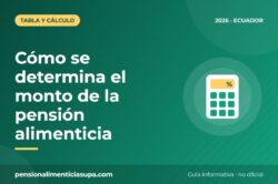Cómo se determina el monto de la pensión alimenticia