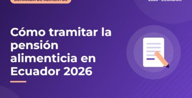 Cómo tramitar la pensión alimenticia en Ecuador 2026