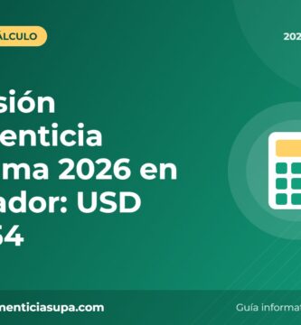 Pensión alimenticia mínima 2026 en Ecuador: USD 135,54