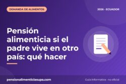 Pensión alimenticia si el padre vive en otro país: qué hacer