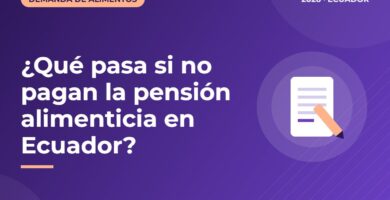 ¿Qué pasa si no pagan la pensión alimenticia en Ecuador?