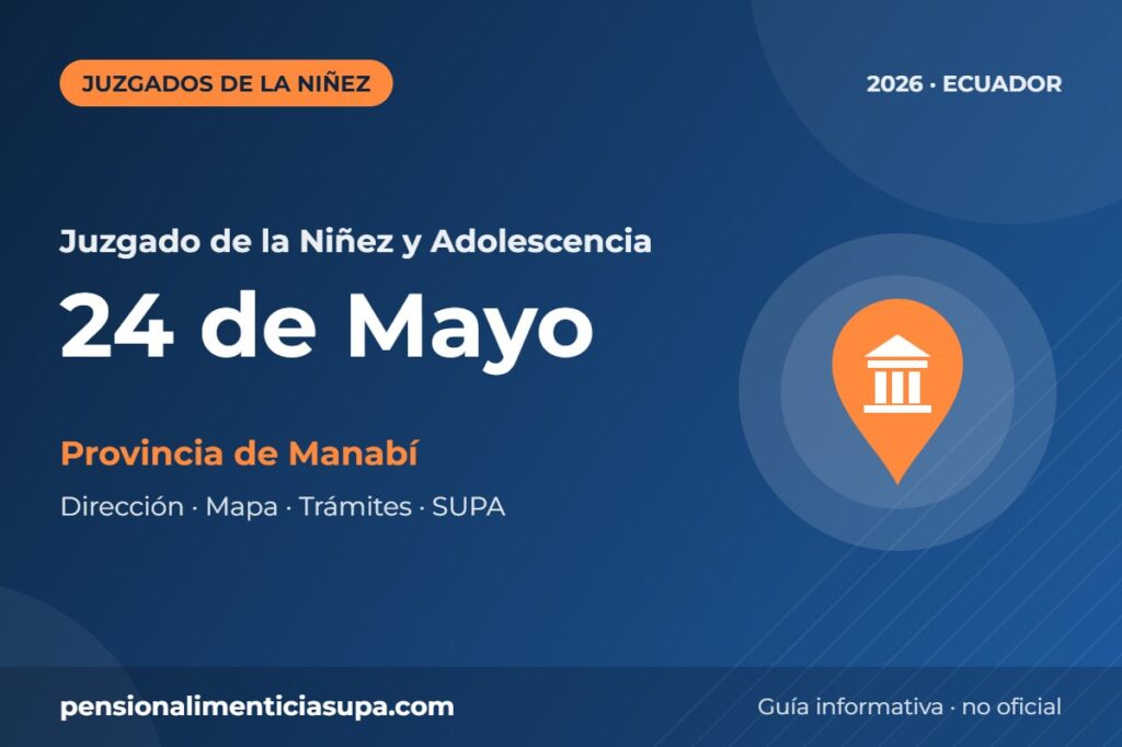 Juzgado de la Niñez y Adolescencia en 24 de Mayo
