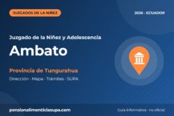 Juzgado de la Niñez y Adolescencia en Ambato
