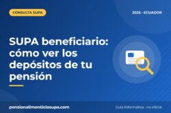 SUPA beneficiario: cómo ver los depósitos de tu pensión