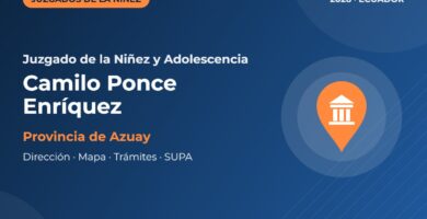 Juzgado de la Niñez y Adolescencia en Camilo Ponce Enríquez