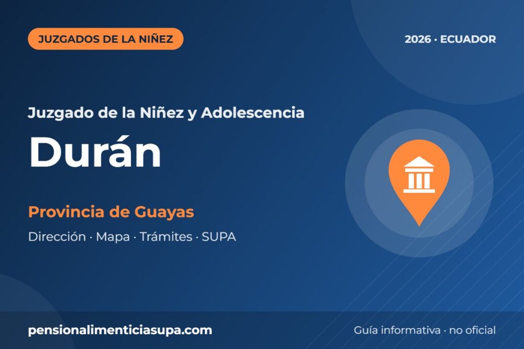 Juzgado de la Niñez y Adolescencia en Durán