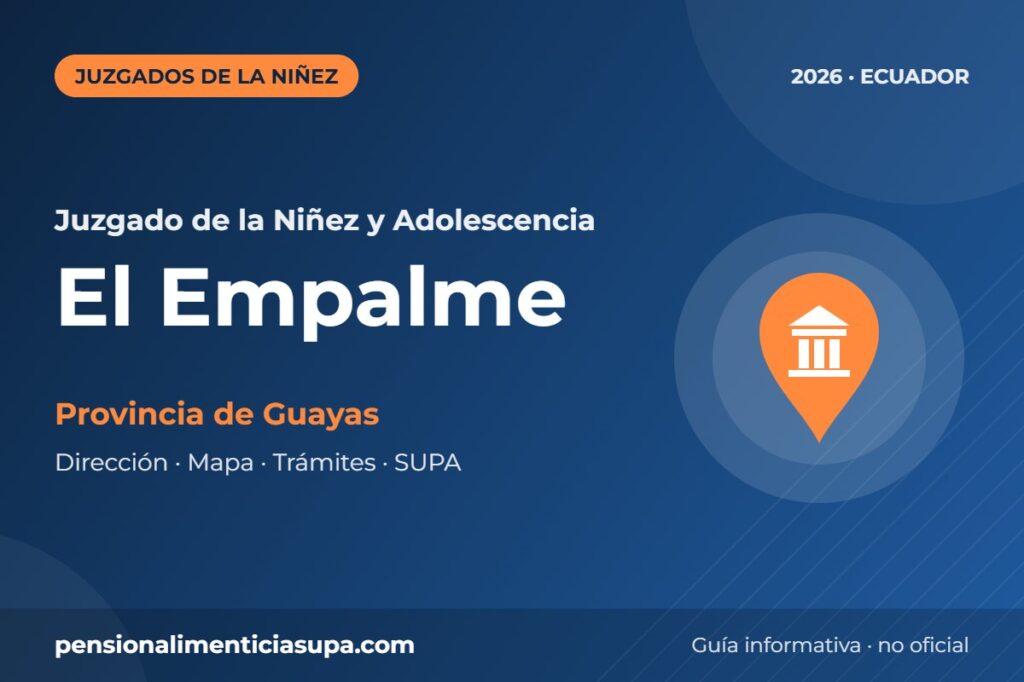 Juzgado de la Niñez y Adolescencia en El Empalme