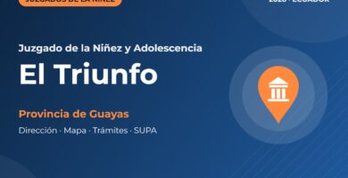 Juzgado de la Niñez y Adolescencia en El Triunfo