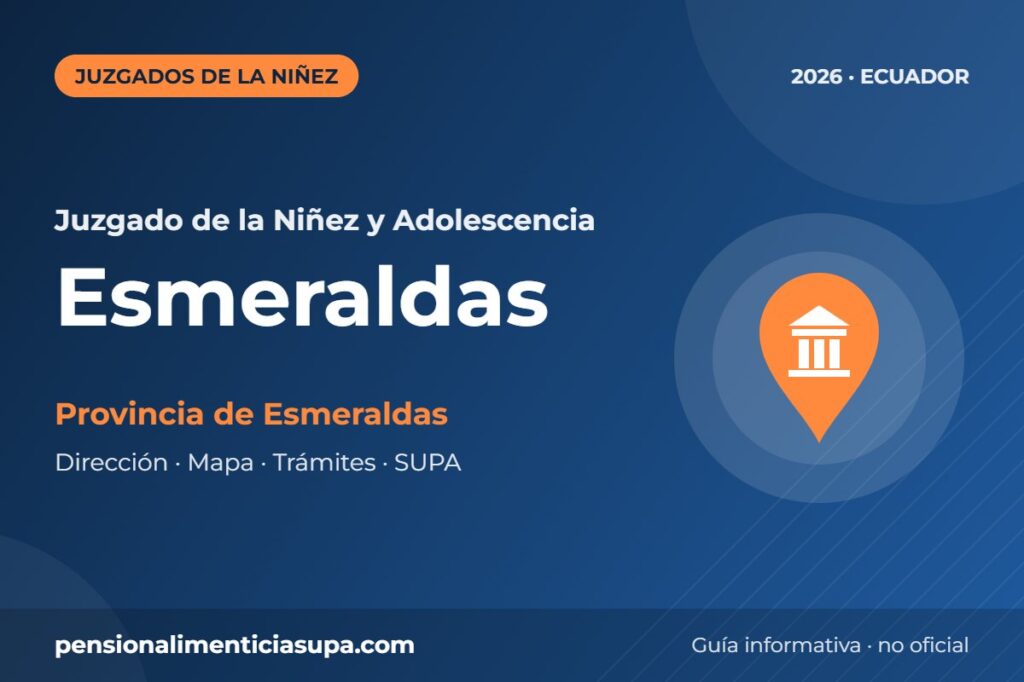 Juzgado de la Niñez y Adolescencia en Esmeraldas