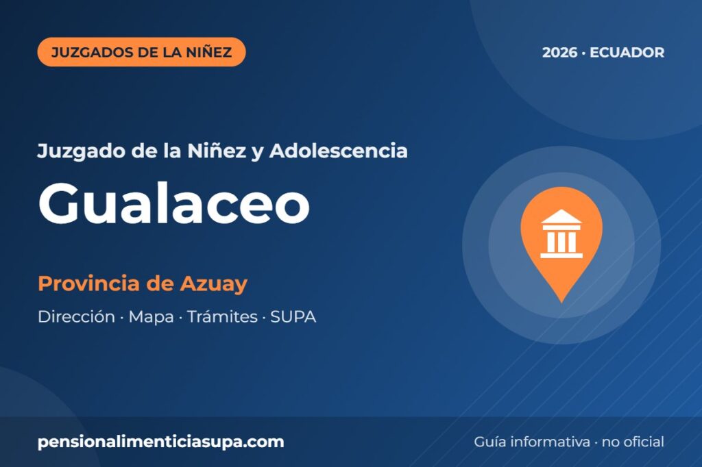 Juzgado de la Niñez y Adolescencia en Gualaceo