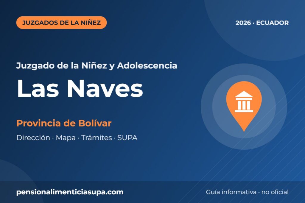 Juzgado de la Niñez y Adolescencia en Las Naves