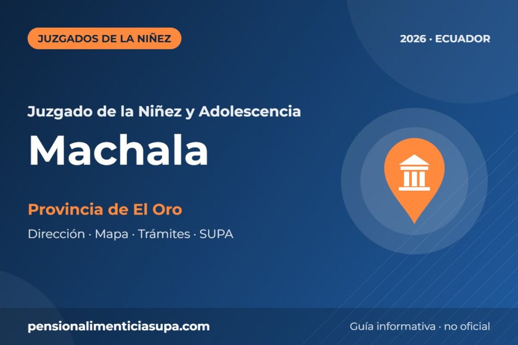 Juzgado de la Niñez y Adolescencia en Machala