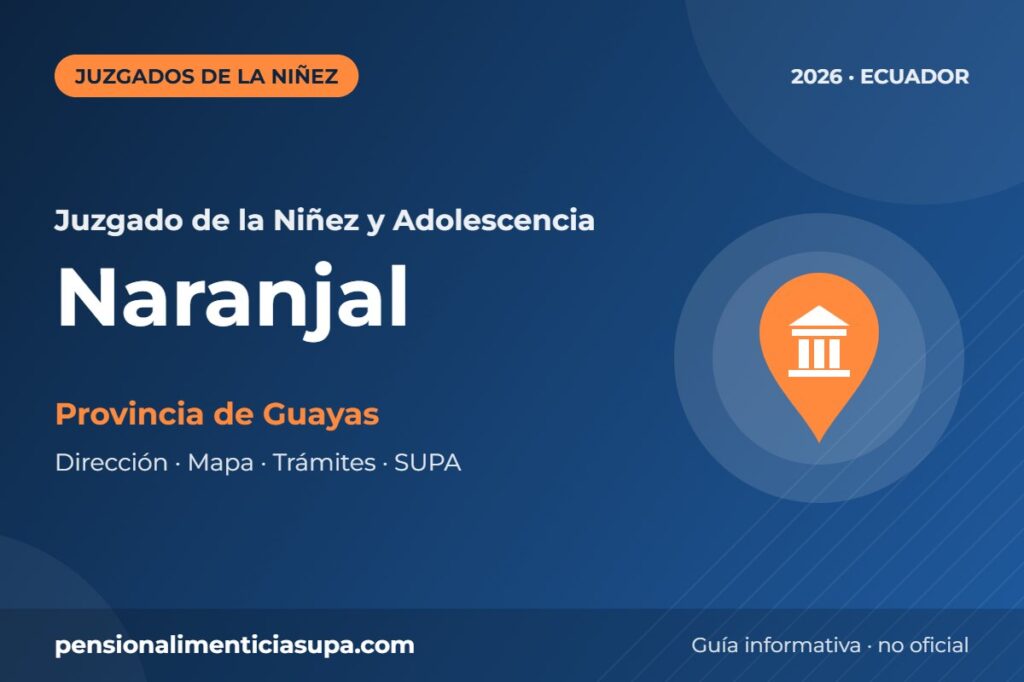 Juzgado de la Niñez y Adolescencia en Naranjal