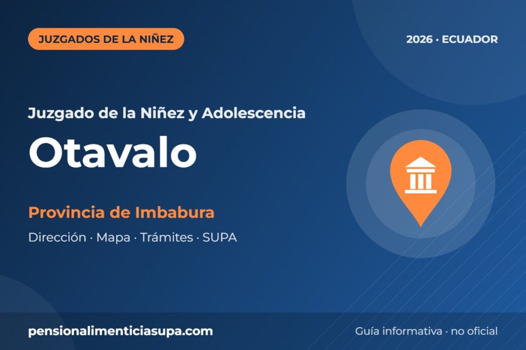 Juzgado de la Niñez y Adolescencia en Otavalo