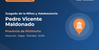Juzgado de la Niñez y Adolescencia en Pedro Vicente Maldonado