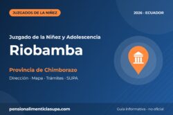 Juzgado de la Niñez y Adolescencia en Riobamba