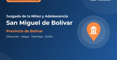 Juzgado de la Niñez y Adolescencia en San Miguel de Bolívar