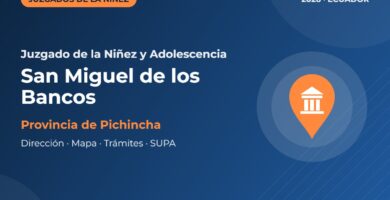 Juzgado de la Niñez y Adolescencia en San Miguel de los Bancos
