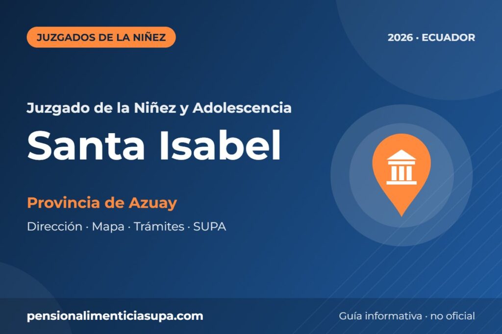 Juzgado de la Niñez y Adolescencia en Santa Isabel