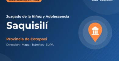 Juzgado de la Niñez y Adolescencia en Saquisilí