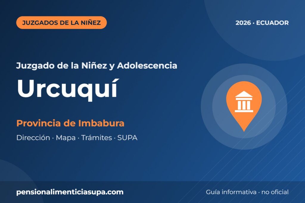 Juzgado de la Niñez y Adolescencia en Urcuquí